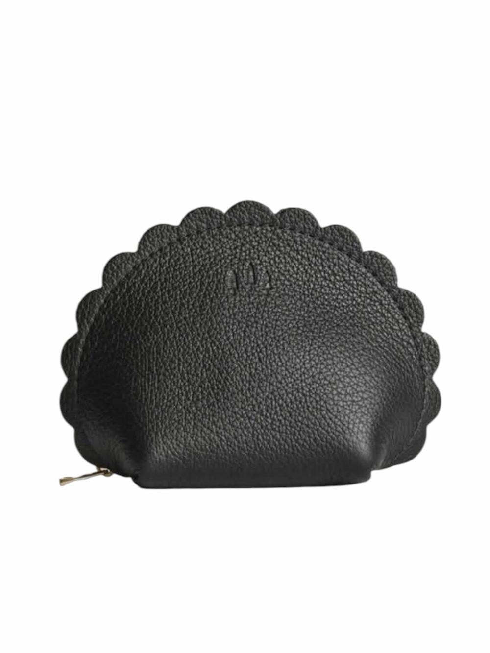 PORTLAND LEATHER Marigold Pouch Pebbled Black Large